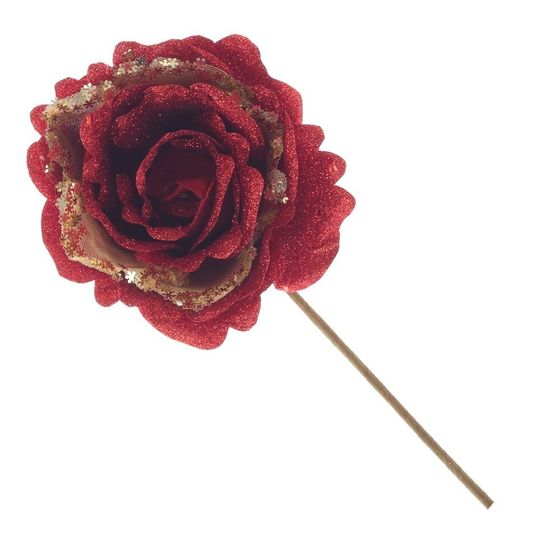 Цветок искусственный &quot;Роза&quot;, L11 W11 H27 см, 2в.