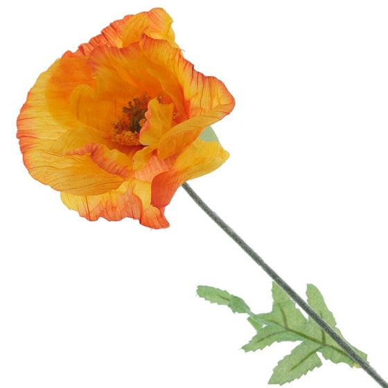 Цветок искусственный &quot;Мак&quot;, L17 W9 H73 см