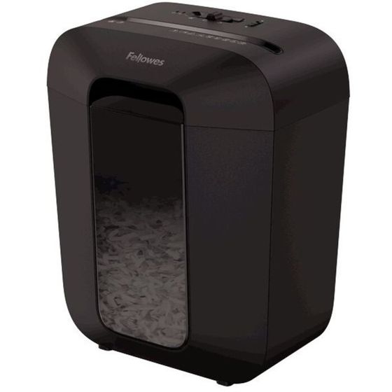 Шредер Fellowes PowerShred LX45 черный (секр.P-4) перекрестный 8лист. 17лтр. скрепки скобы   1029473