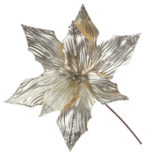 Цветок искусственный &quot;Пуансеттия&quot;, L22 W22 H39 см