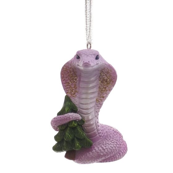 Фигурка декоративная подвесная &quot;Змея&quot;, L4 W4 H7 см, 4в.