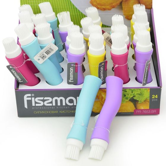 !09 Кисточка для смазывания 16 см (силикон) цвет микс