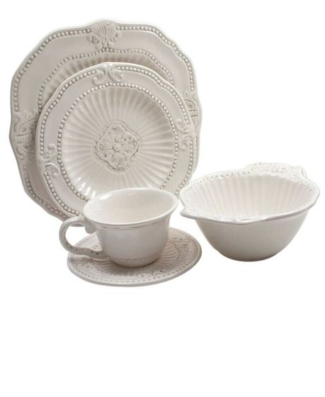 Baroque 20 Pc Dinnerware Set, Service for 4