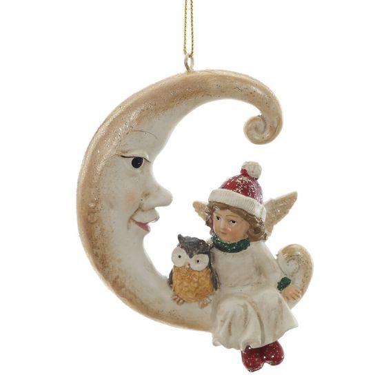 Фигурка декоративная подвесная "Ангел", L7 W2,5 H10 см, 2в.