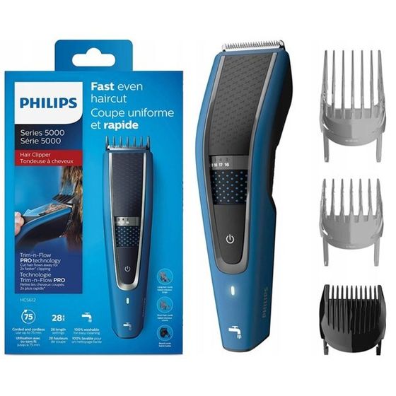 Машинка для стрижки Philips HC5612/15 аккум. (насадок 3шт) синий
