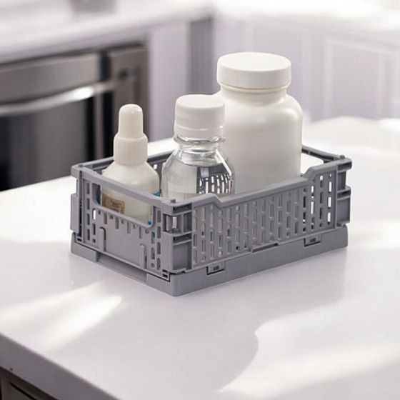 Корзинка для хранения складная CASSA XS зелёная 0.66л