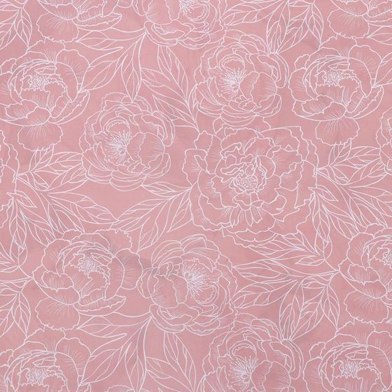 !09 Бумага (набор 2 листа) глянцевая двусторонняя "Пионы" 50 х 70 см.