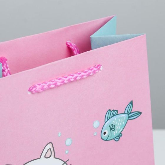 !НАБОР 4 ШТУКИ - Пакет подарочный «Буль-буль», 14,5 × 19,5 × 8,5 см