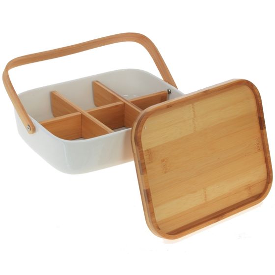 Менажница с крышкой, L27 W20,5 H16,5 см