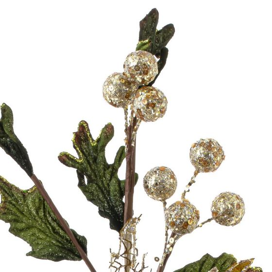 Цветок искусственный &quot;Пуансеттия&quot;, L17 W14 H54 см