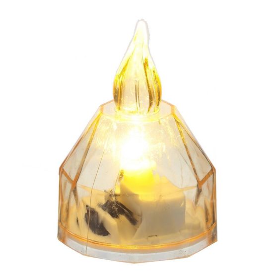 Изделие декоративное &quot;Свеча&quot; (подсветка, 3xLR41) (блок микс 24шт), L3,5 W3,5 H5 см, 3в.