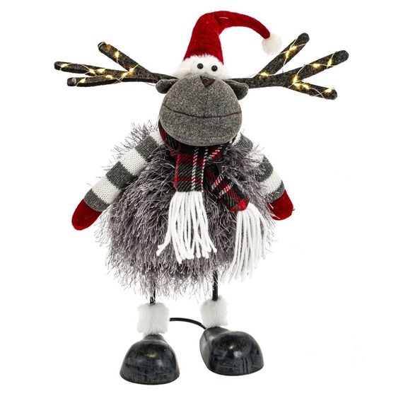 Игрушка набивная с подсветкой &quot;Олень&quot; (CR2032x2), L21 W15 H46/34 см