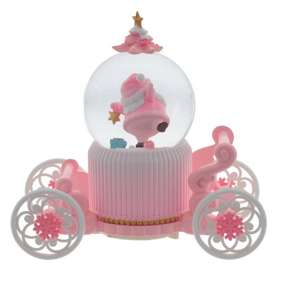 Фигурка декор &quot;Дед Мороз&quot; в стекл шаре (муз, подсвет, вьюга, движ, 3xAAA н/п), D10, L22 W11 H21 см