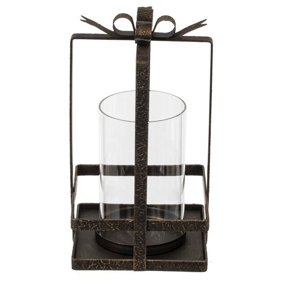 Подсвечник, L12 W12 H22 см