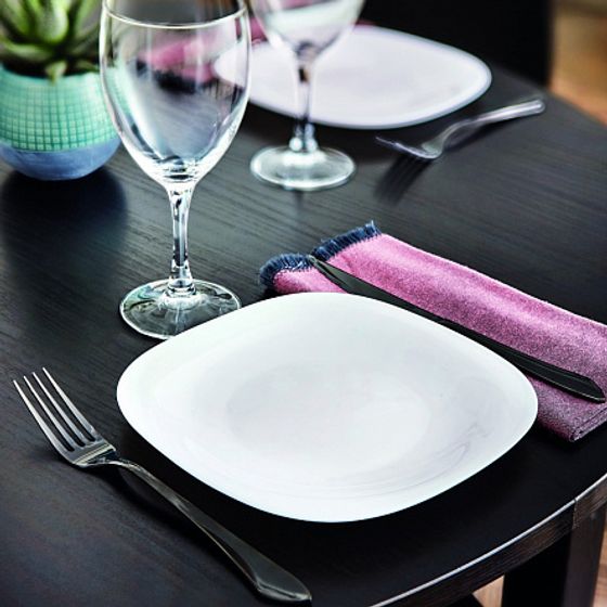 Тарелка десертная КАРИН БЕЛЫЙ 19см