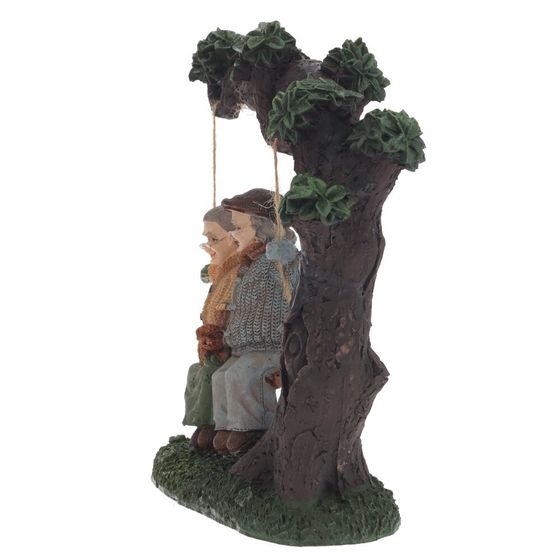 Фигурка декоративная "Бабушка с дедушкой", L19 W8 H21 см, 1 штука, дизайн микс