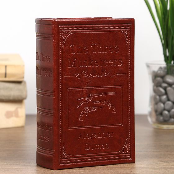 Шкатулка-книга «Три мушкетёра», дерево, искусственная кожа, 17×11×5 см