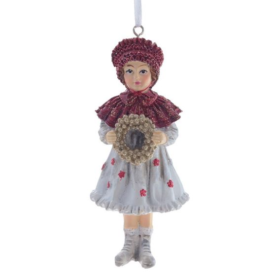 Изделие декоративное подвесное "Девочка/Мальчик", L6 W4 H11,5 см, 6в.