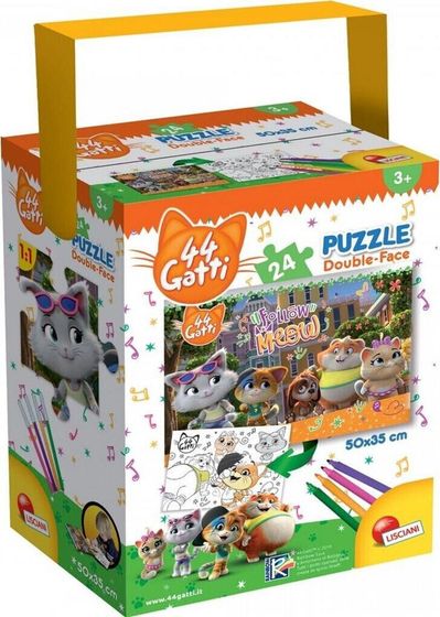 Lisciani Puzzle z rączką 24 44 Koty 2