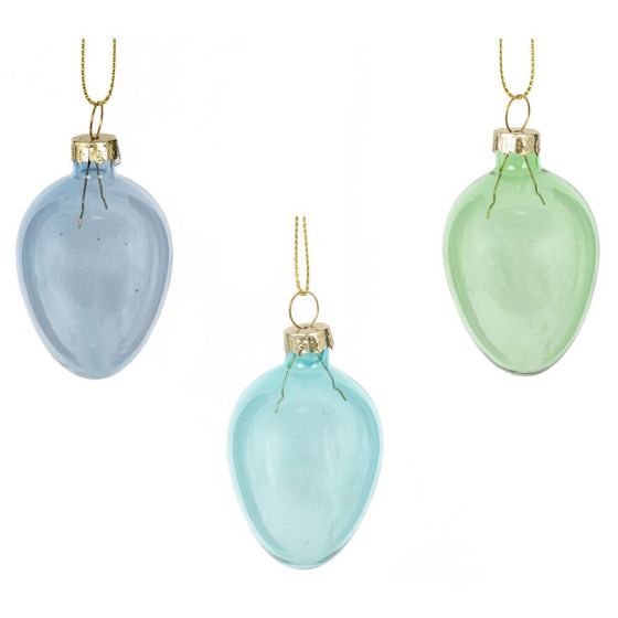 Набор из 6-ти изделий декоративных подвесных &quot;Яйцо пасхальное&quot; (4*5,5), L13 W16 H4 см