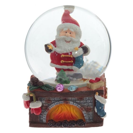 Фигурка декор в стекл шаре &quot;Дед Мороз&quot;, D6 см, L6 W6 H8 см, 2в.