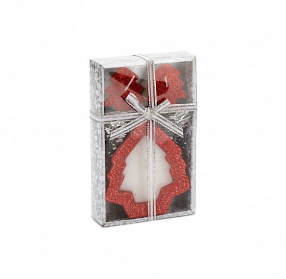 Набор свечей НОВОГОДНИЙ 17х10х3см