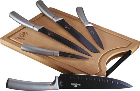 Berlinger Haus Набор из 5 кухонных ножей с доской berlinger haus bh-2556!