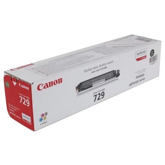 Картридж Canon 729BK 4370B002 для i-Sensys LBP-7010C/7018C (1200k), черный