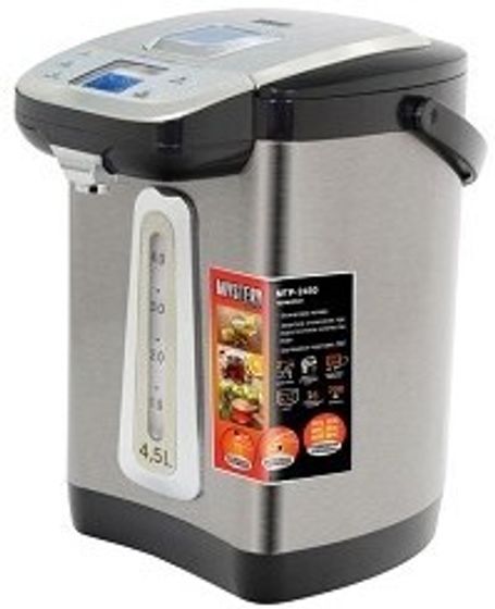 Термопот Mystery MTP-2450 4,5л 700Вт серебристый/черный