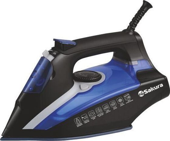 Утюг Sakura SA-3061CBL 2600Вт черный/синий
