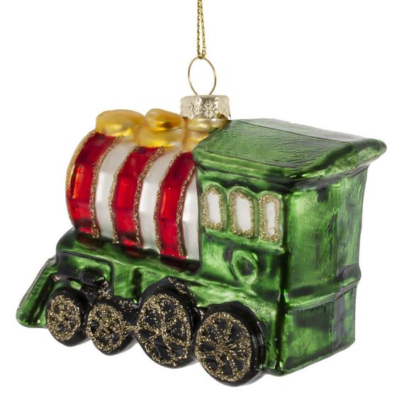 Украшение новогоднее "Паровоз", L10 W4,5 H7 см