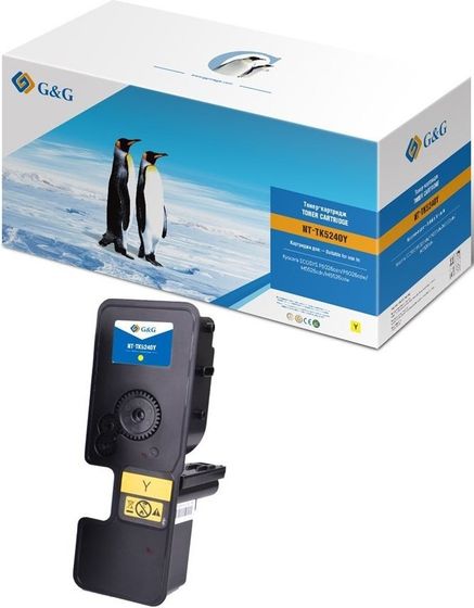 Картридж лазерный G&amp;G GG-TK5240Y желтый (3000стр.) для Kyocera ECOSYS P5026cdn/P5026cdw;ECOSYS M5526cdn/M5526cdw
