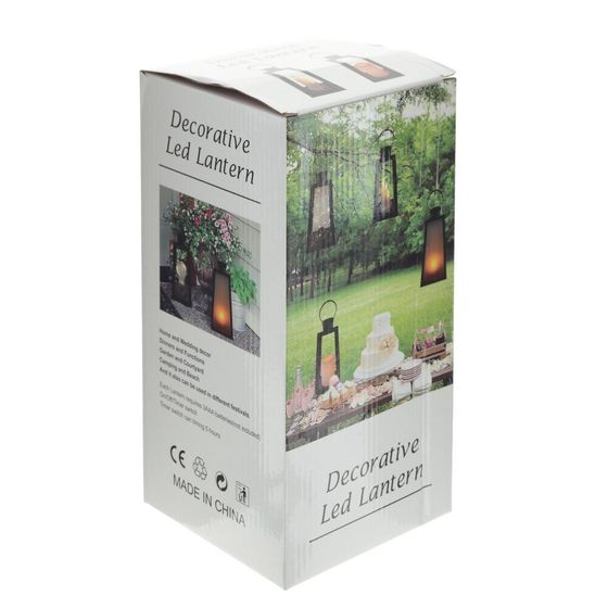 Изделие декоративное &quot;Фонарь&quot; (подсветка, 3xААА не прилаг.), L13 W13 H26 см