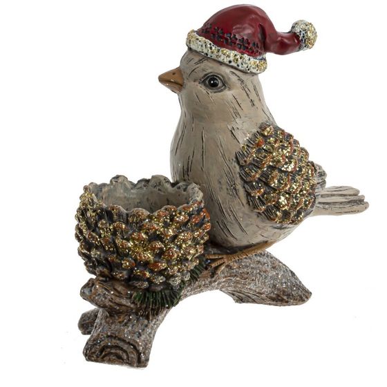 Фигурка декоративная &quot;Птичка&quot;, L16 W6,5 H15 см, 2в.