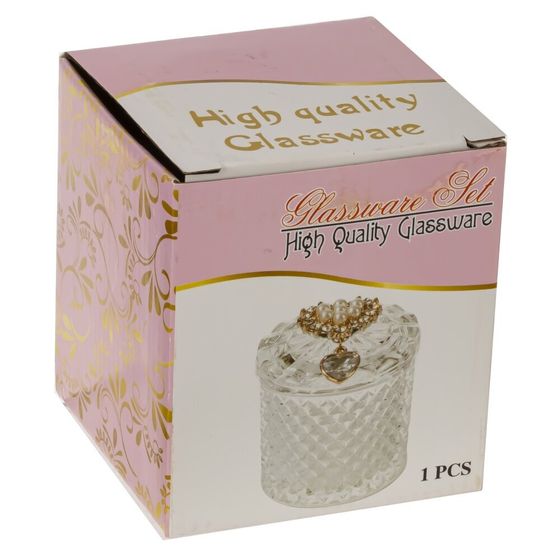 Шкатулка, L6,5 W6,5 H12 см