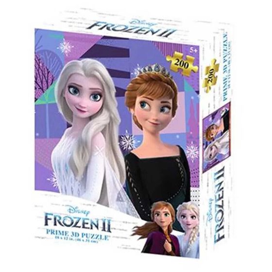 PRIME 3D Disney Frozen Elsa Anna And Olaf Puzzle 200 pieces