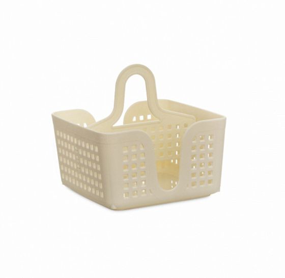 Органайзер переносной ЛОФТ слоновая кость 150х150х160мм с перегородкой