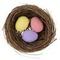 Изделие декоративное "Гнездо пасхальное" (блок 12 шт), L6 W6 H2 см, 3в.