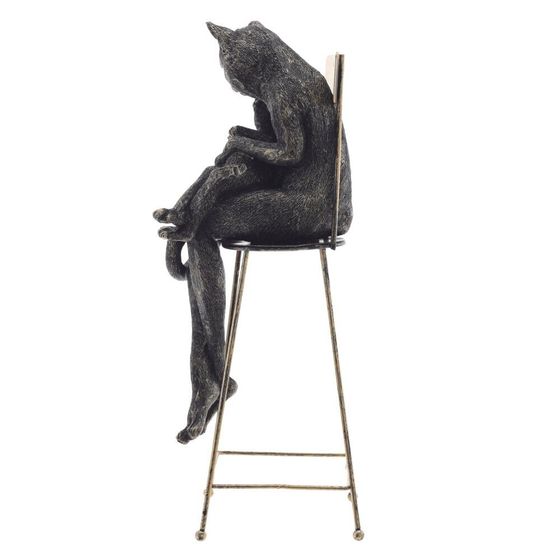 Фигурка декоративная "Кошка", L9,5 W9,5 H27 см