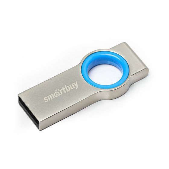 Флеш диск 32Gb Smartbuy MC2 SB032GBMC2 USB 2.0 серый металлик/синий