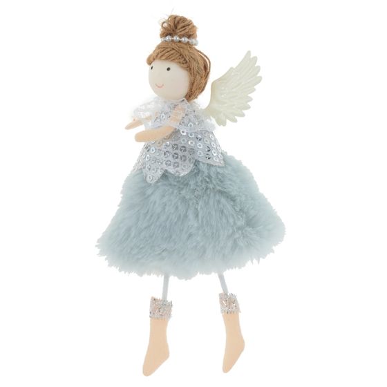 Изделие декоративное подвесное "Ангел", L9 W4 H17 см, 3в.