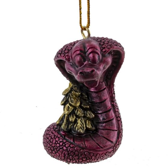 Фигурка декоративная подвесная &quot;Змея&quot;, L3,5 W3,5 H5,5 см, 6в.