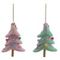 Изделие декоративное подвесное &quot;Ёлка&quot;, L9,5 W3 H13 см, 2в.