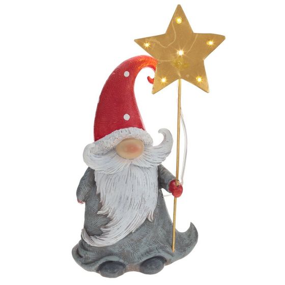 Фигурка декоративная &quot;Дед Мороз&quot; (2xLR44), L11 W7 H21 см, 2в.