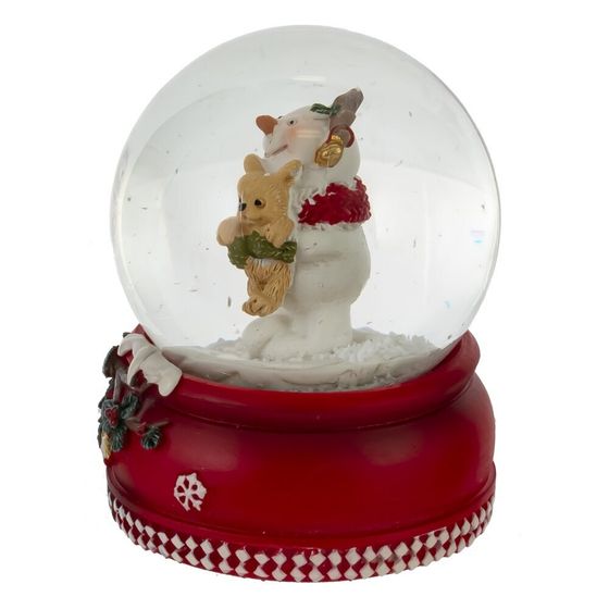 Фигурка декоративная &quot;Снеговик&quot; в стекл шаре, D 6.5 см, L6,5 W6,5 H8,5 см