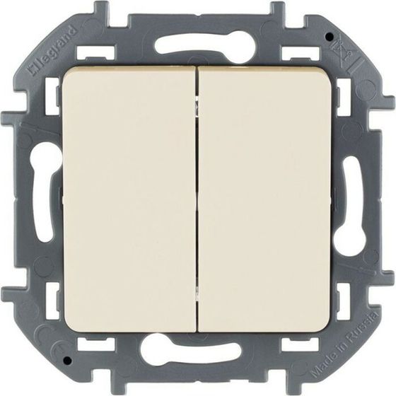 Выключатель 2-кл. Inspiria 10А IP20 250В 10AX механизм сл. кость Leg 673621