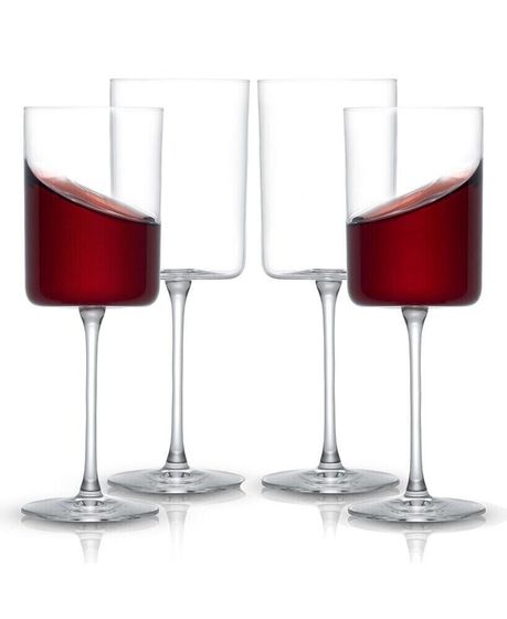 Claire Red Wine Glasses, Set of 4