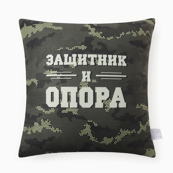 Подушка декоративная Этель  &quot;Защитник и опора&quot; 40х40 см, велюр, 100% п/э