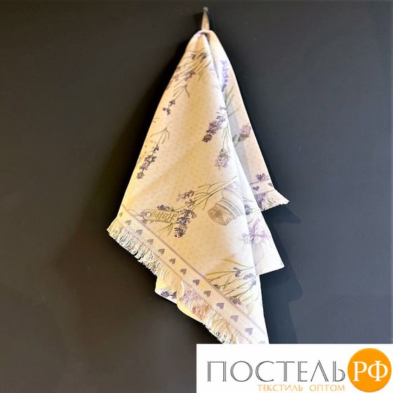 MT809 Кухонное полотенце Tivolyo Home LAVENDER HEARTS 50X70