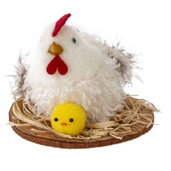 Фигурка декоративная &quot;Курица&quot; (блок 12шт), L8 W8 H6 см, 3в.